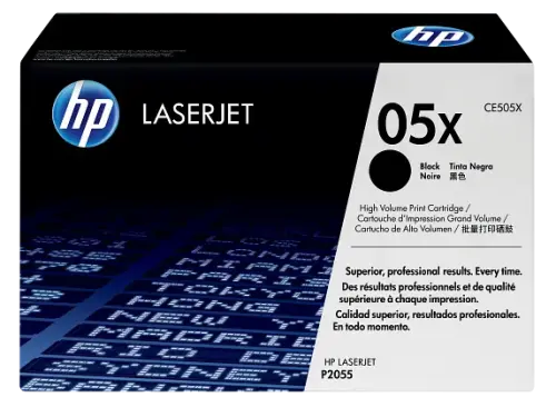 HP 05X High Yield Black Original LaserJet Toner Cartridge (CE505X)