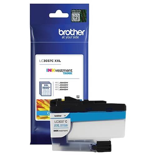 Brother LC3037C High-Yield Cyan Ink Cartridge – Genuine OEM