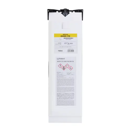 Roland EUV5P7YE – ECO-UV 5 Yellow Ink Cartridge (750 ml) – For VersaUV Printers