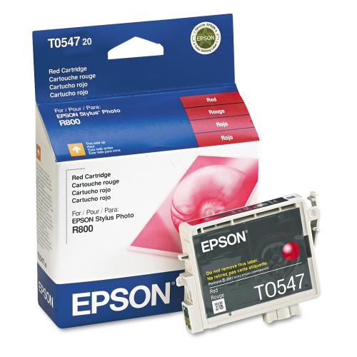 Epson T054720 (T0547) Red Ink Cartridge – UltraChrome Hi-Gloss – Approx.?400-Page Yield