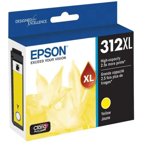 Epson T312XL420-S High-Yield Yellow Ink Cartridge – Claria Photo HD