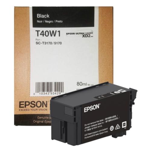Epson T40W120 (UltraChrome XD2) High-Capacity Black Ink Cartridge (80?ml)