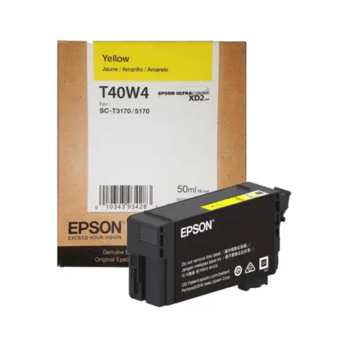 Epson T40W420 UltraChrome XD2 High-Capacity Yellow Ink Cartridge (50?mL)