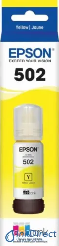 Epson T502420 (502) Yellow Ink Bottle – Ultra High-Capacity Dye Ink (~6,000-Page Yield)