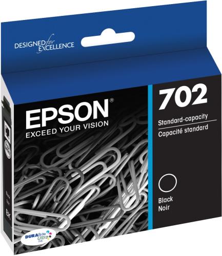 Epson T702120-S Black Ink Cartridge – Standard Yield (DURABrite Ultra)