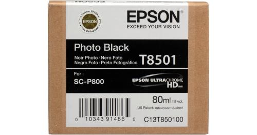 Epson T850100 (T850) UltraChrome?HD Photo Black Ink Cartridge – 80?mL
