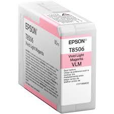Epson T850600 (T8506) UltraChrome HD Vivid Light Magenta Ink Cartridge – 80 mL