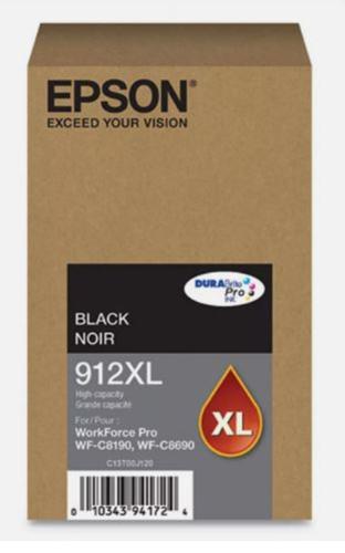 Epson T912XL120 (912XL) Black High-Yield Ink Cartridge