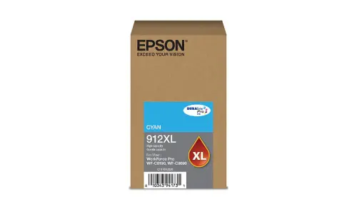 Epson T912XL220 (912XL) High-Yield Cyan Ink Cartridge