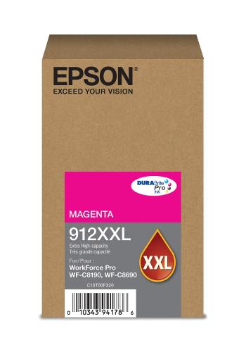 Epson T912XXL320 Extra High-Yield Magenta Ink Cartridge – ~8,000 Pages