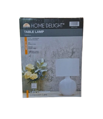 DECORATIVE TABLE LAMP E27*1 WHITE