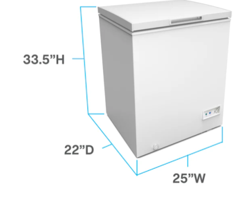 5.0 CU.FT CHEST FREEZER WHITE