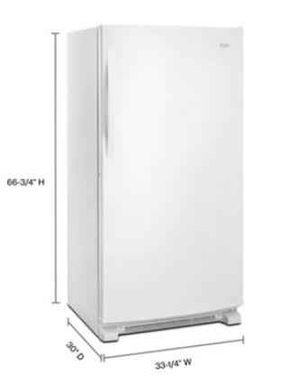 WHIRLPOOL 20' UPRIGHT FROST FREE FREEZER
