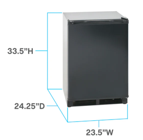AVANTI 5.2CU BLACK REFRIGERATOR
