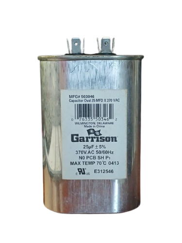 25MFD/370V OVAL CAPACITOR