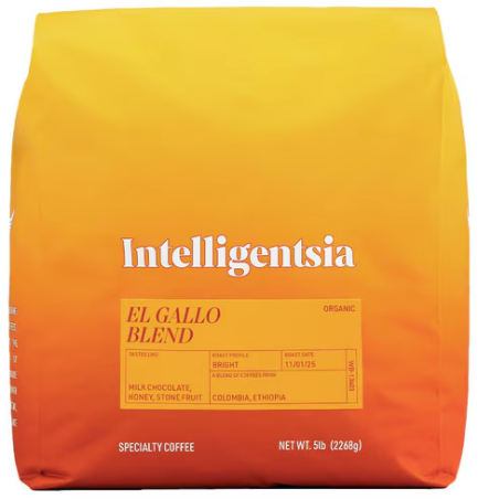 Intelligentsia El Gallo Organic Breakfast Blend 5lb - Whole Bean