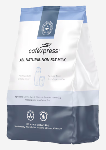 CafeXpress - Non-Fat Real Milk (Powder, 8 x 1.5 lbs)
