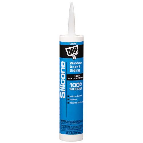 DAP CLEAR SILICONE RUBR 8641