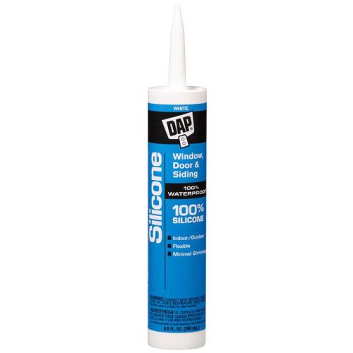 DAP WHT SILICONE RUBR 8646