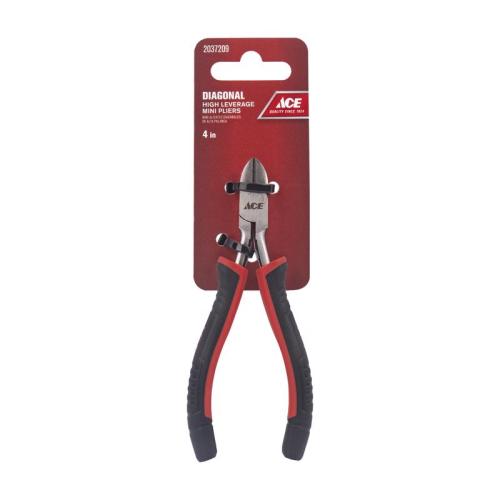 DIAGONAL PLIRS BLK/RD 4"