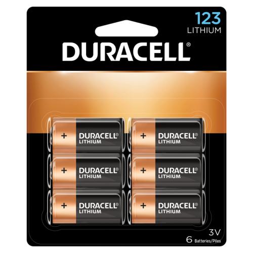 BATTERY LITHIUM 123 6PK