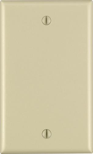 BLANK WALLPLATE 1G IVORY