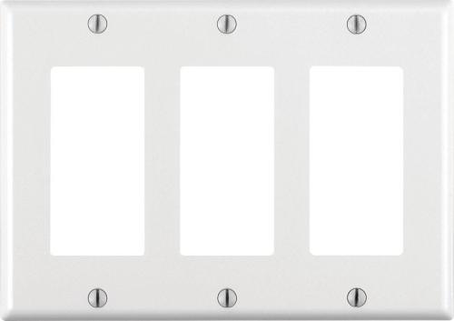 DECORA WALLPLATE 3G WHT