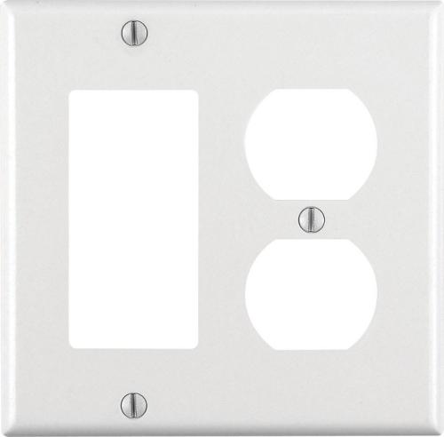 RECEPTACLE WALLPLATE WHT