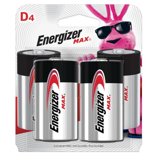 BATTERY MAX D 4PK ENERGIZER