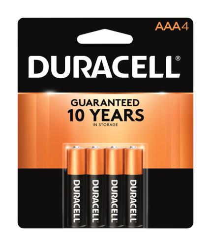 BATTERY- ALKLINE AAA 4PK