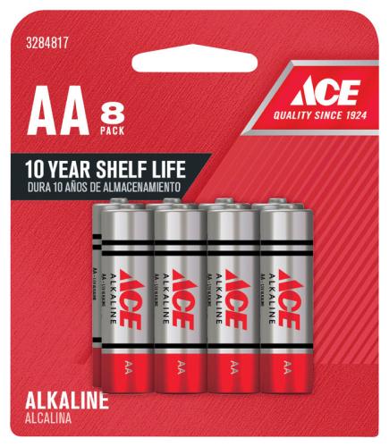BATTRY ALKLN AA CD8 ACE