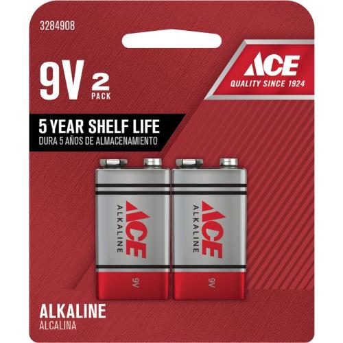 BATTERY ALKALINE 9V CD2 ACE