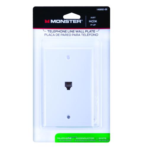 WALLPLATE PHONE WHITE