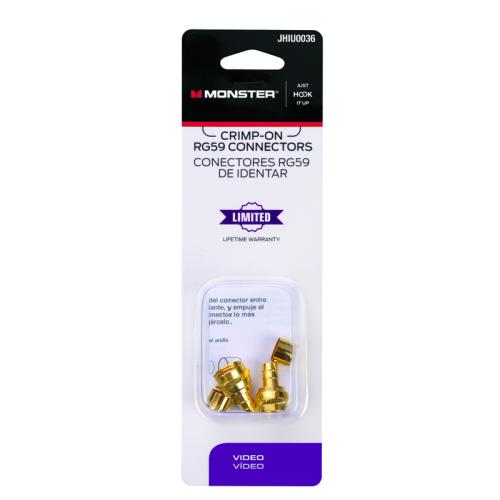 CONNECTORS RG59 CRMP 2PC