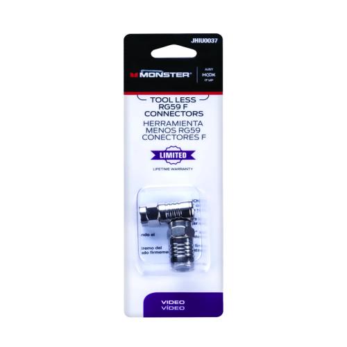 CONNECTORS RG59 TLLS 2PK