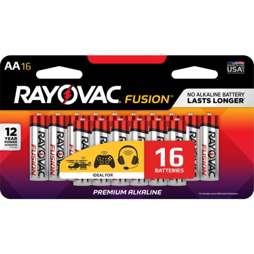 BATTERIES AA FUSION16PK