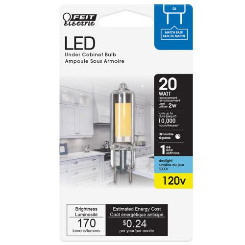 BULB LED G8 170L DL 2W