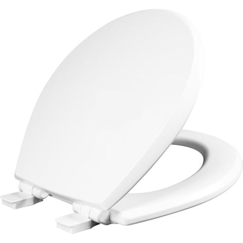 TOILET SEAT RND WOOD WH