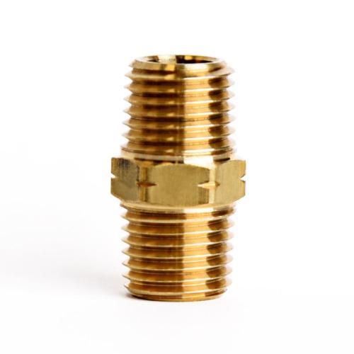 HEX NIPPLE 1/4"X1/4" MPT