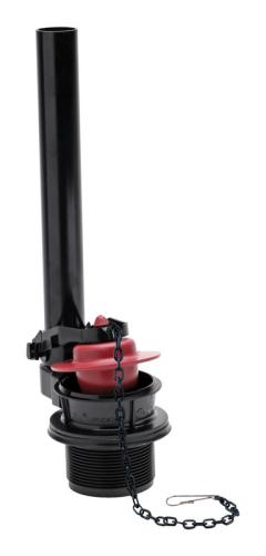 VALVE FLUSH PLAST BLK