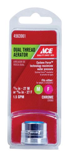 DUAL AERATOR 1.5GPM CHRM
