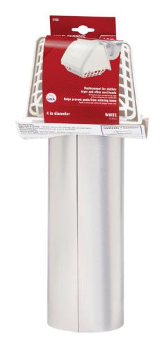VENT HOOD DRYER WHT 4"