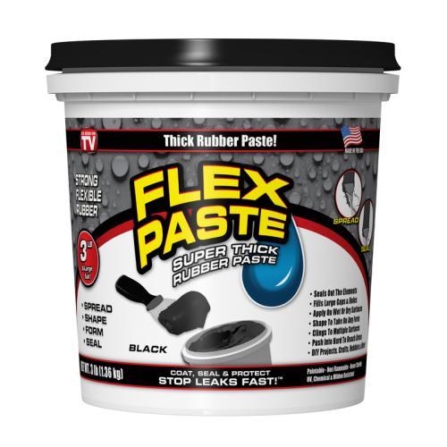 RUBBER PASTE BLACK 3LB