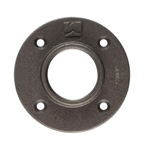 BLACK FLOOR FLANGE 1"