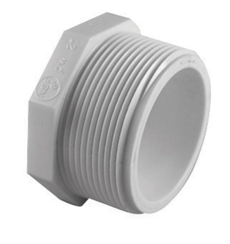 PLUG SCH40 PVC 3/4" MPT