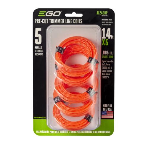EGO TRIMMR LNE .095" 5PK