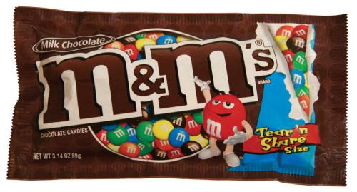 CANDY M&M PLAIN 3.14OZ