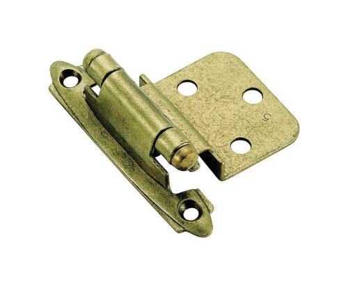 HINGE-3/8" INSET BURN BRASS