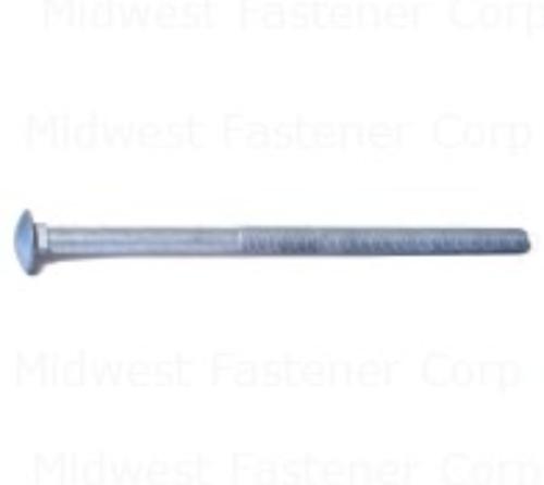 Midwest Fastener 05532 Galvanized Carriage Bolt, 1/2" X 10"