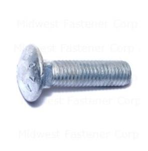 Midwest Fastener 05519 1/2-13 x 2 Galvanized Carriage Bolts